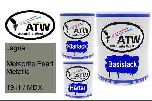 Jaguar, Meteorite Pearl Metallic, 1911 / MDX: 1L Lackdose + 1L Klarlack + 500ml Härter - Set, von ATW Autoteile West.
